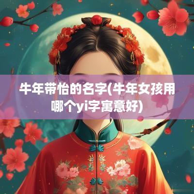 蛇年带怡的名字(蛇年女孩用哪个yi字寓意好)