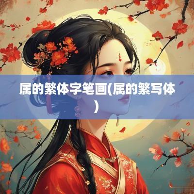 属的繁体字笔画(属的繁写体)
