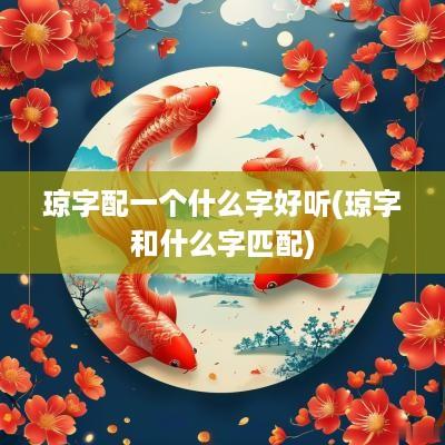 琼字配一个什么字好听(琼字和什么字匹配)