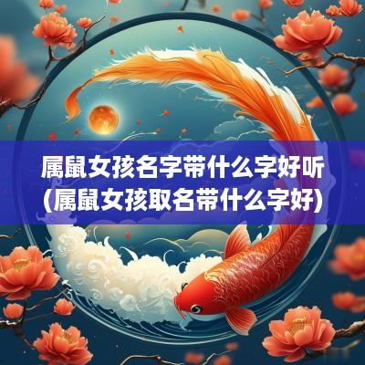 属鼠女孩名字带什么字好听(属鼠女孩取名带什么字好)