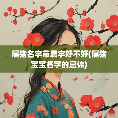 属猪名字带晨字好不好(属猪宝宝名字的忌讳)
