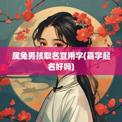 属兔男孩取名宜用字(嘉字起名好吗)