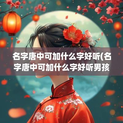 名字唐中可加什么字好听(名字唐中可加什么字好听男孩)