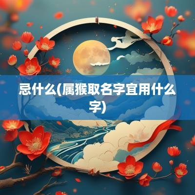 忌什么(属猴取名字宜用什么字)