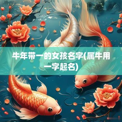 蛇年带一的女孩名字(属牛用一字起名)
