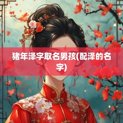 猪年泽字取名男孩(配泽的名字)
