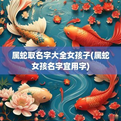 属蛇取名字大全女孩子(属蛇女孩名字宜用字)