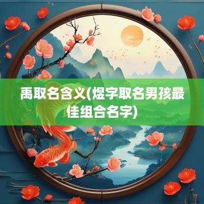 禹取名含义(煜字取名男孩最佳组合名字)