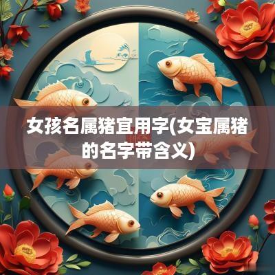 女孩名属猪宜用字(女宝属猪的名字带含义)