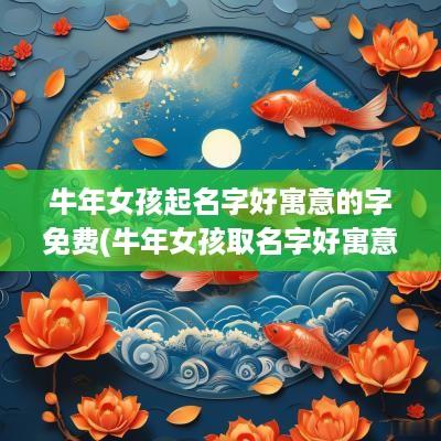 蛇年女孩起名字好寓意的字免费(蛇年女孩取名字好寓意的字有那些)