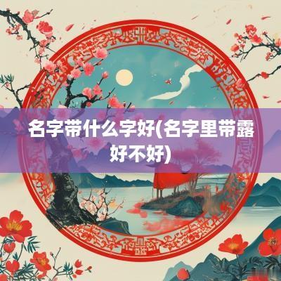 名字带什么字好(名字里带露好不好)