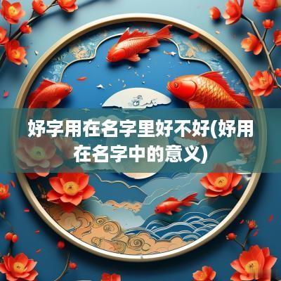 妤字用在名字里好不好(妤用在名字中的意义)