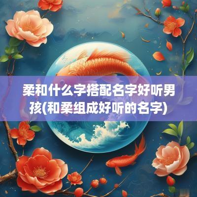 柔和什么字搭配名字好听男孩(和柔组成好听的名字)