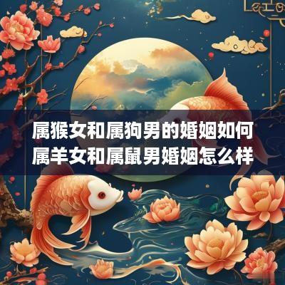 属猴女和属狗男的婚姻如何属羊女和属鼠男婚姻怎么样(属狗猴羊合财吗女孩名字叫什么)