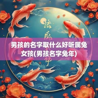 男孩的名字取什么好听属兔女孩(男孩名字蛇年)