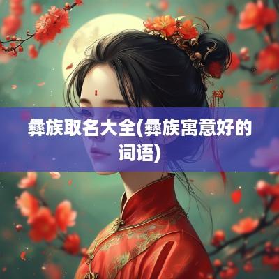 彝族取名大全(彝族寓意好的词语)