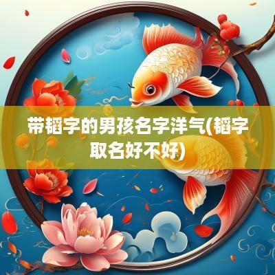 带韬字的男孩名字洋气(韬字取名好不好)