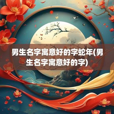 男生名字寓意好的字蛇年(男生名字寓意好的字)