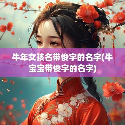 蛇年女孩名带俊字的名字(牛宝宝带俊字的名字)