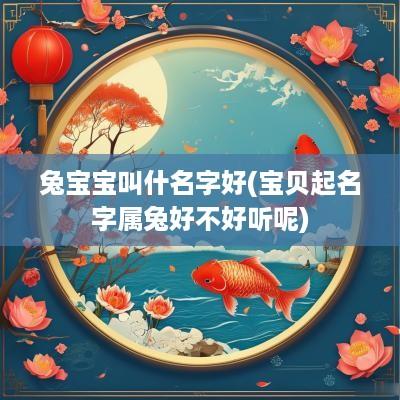兔宝宝叫什名字好(宝贝起名字属兔好不好听呢)