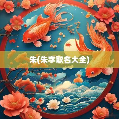 朱(朱字取名大全)