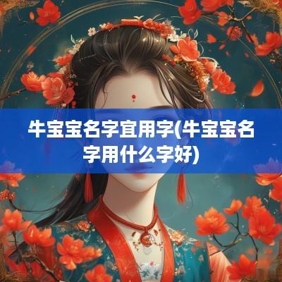 牛宝宝名字宜用字(牛宝宝名字用什么字好)