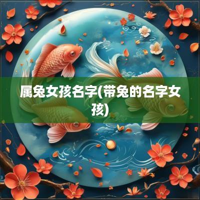 属兔女孩名字(带兔的名字女孩)