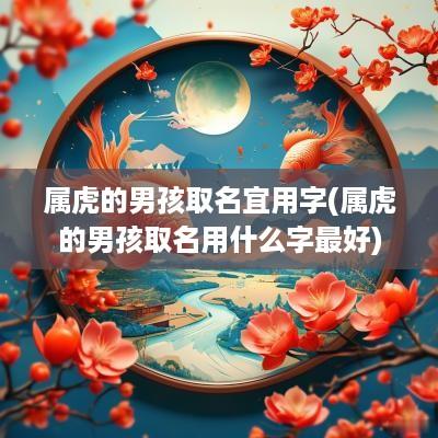 属虎的男孩取名宜用字(属虎的男孩取名用什么字最好)