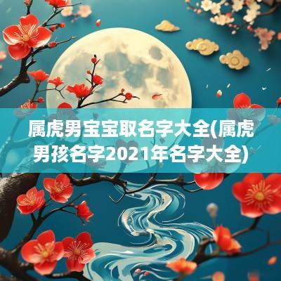 属虎男宝宝取名字大全(属虎男孩名字2025年名字大全)