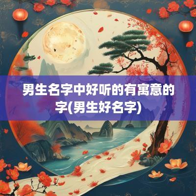 男生名字中好听的有寓意的字(男生好名字)