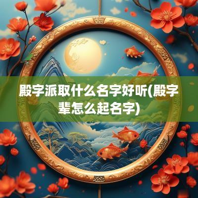 殿字派取什么名字好听(殿字辈怎么起名字)
