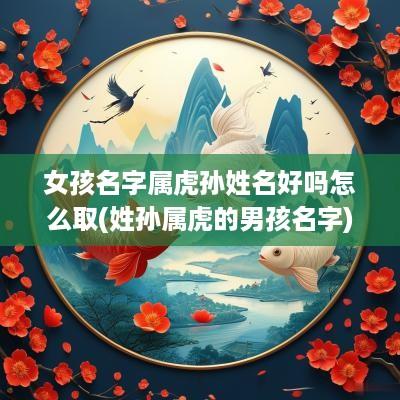 女孩名字属虎孙姓名好吗怎么取(姓孙属虎的男孩名字)