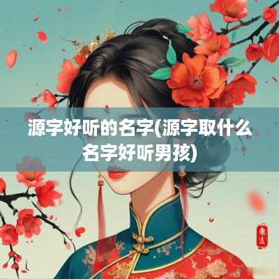源字好听的名字(源字取什么名字好听男孩)