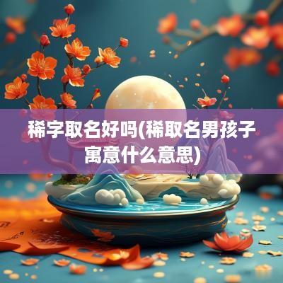 稀字取名好吗(稀取名男孩子寓意什么意思)