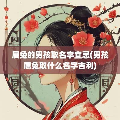 属兔的男孩取名字宜忌(男孩属兔取什么名字吉利)