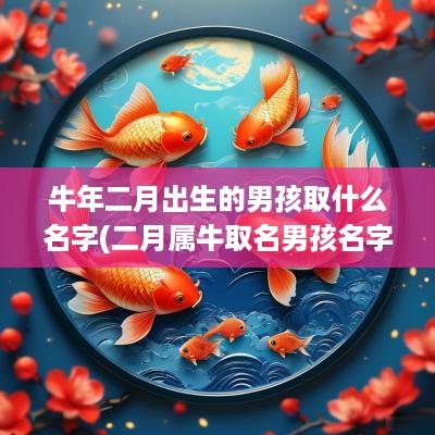 蛇年二月出生的男孩取什么名字(二月属牛取名男孩名字好吗怎么取)