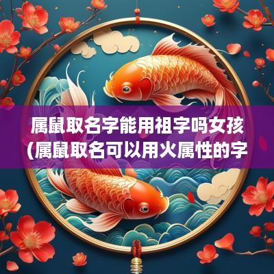 属鼠取名字能用祖字吗女孩(属鼠取名可以用火属性的字吗)