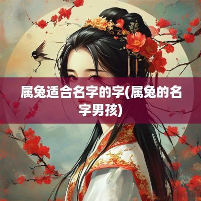 属兔适合名字的字(属兔的名字男孩)