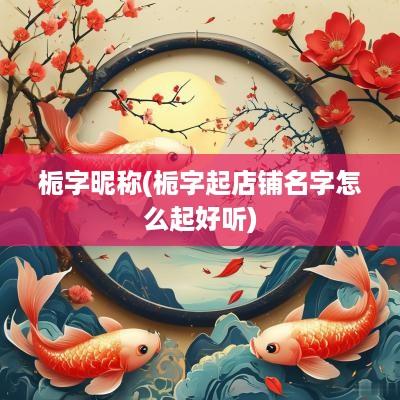 栀字昵称(栀字起店铺名字怎么起好听)
