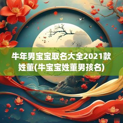 蛇年男宝宝取名大全2025款姓董(牛宝宝姓董男孩名)