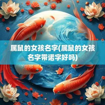 属鼠的女孩名字(属鼠的女孩名字带诺字好吗)