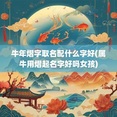 蛇年熠字取名配什么字好(属牛用熠起名字好吗女孩)