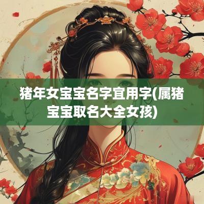 猪年女宝宝名字宜用字(属猪宝宝取名大全女孩)