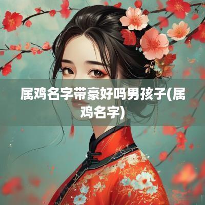 属鸡名字带豪好吗男孩子(属鸡名字)