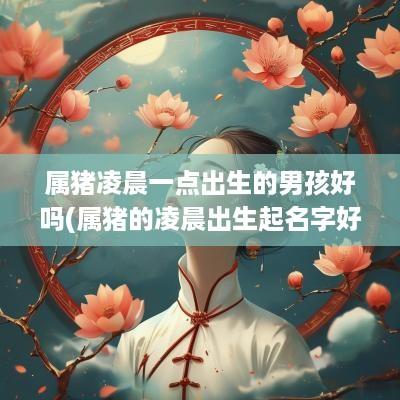 属猪凌晨一点出生的男孩好吗(属猪的凌晨出生起名字好吗女孩)