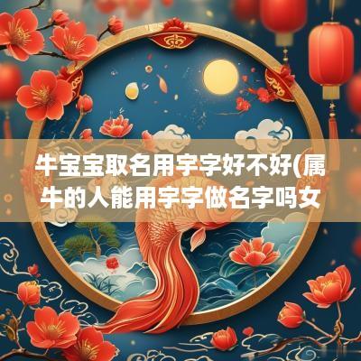 牛宝宝取名用宇字好不好(属牛的人能用宇字做名字吗女孩)