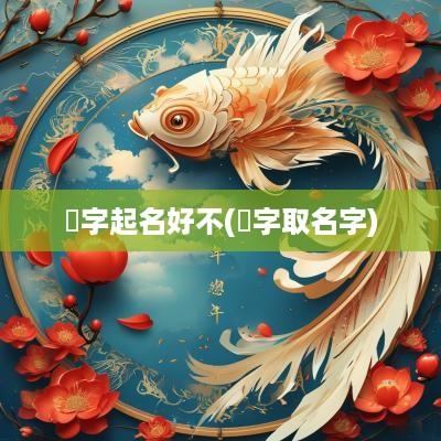 翾字起名好不(銡字取名字)