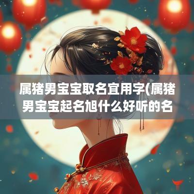 属猪男宝宝取名宜用字(属猪男宝宝起名旭什么好听的名字)