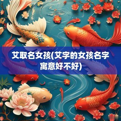 艾取名女孩(艾字的女孩名字寓意好不好)