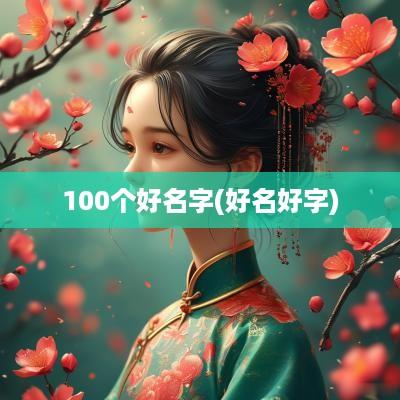 100个好名字(好名好字)